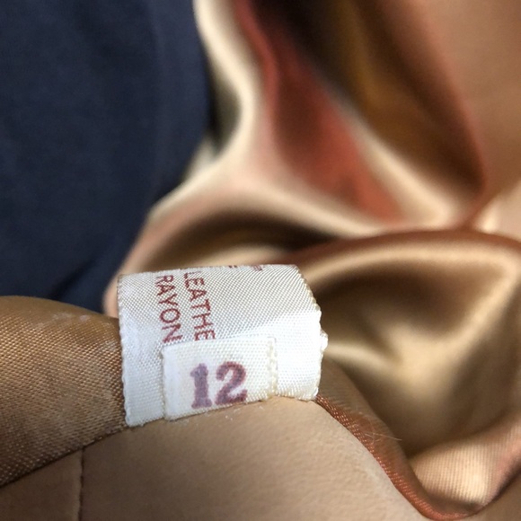 Vintage Leather Trench Coat By LedaSpain SzS-MP - Picture 9 of 12